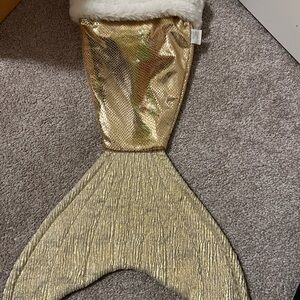 Gold Mermaid Tail Stocking